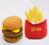 毛绒狗狗法国斗牛犬耐咬球绳发声玩具水果卡通动物猫猫咪宠物